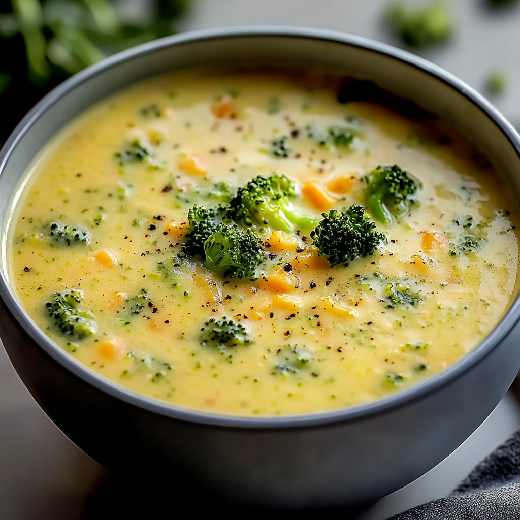 Creamy Broccoli Cheese Soup Recipe
