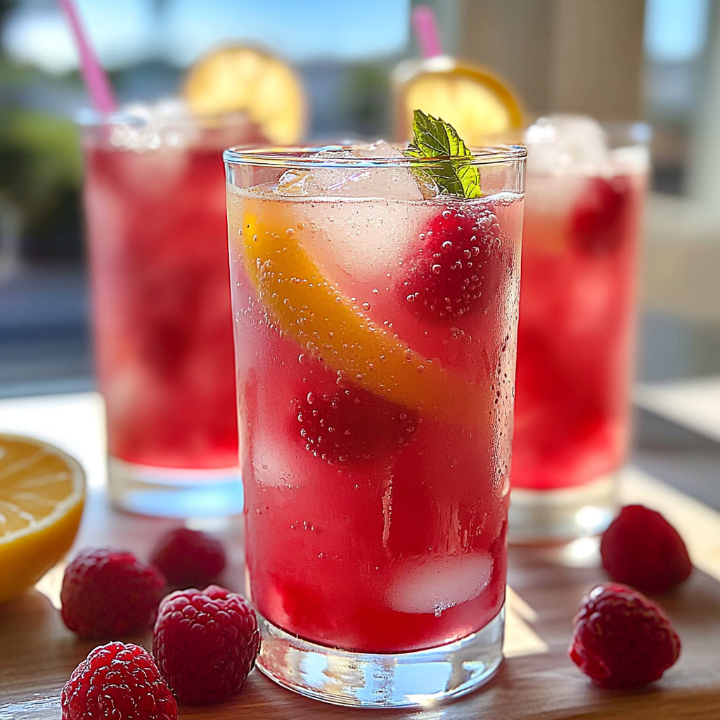 Fizzy Raspberry Lemonade Sparkling Raspberry Lemonade