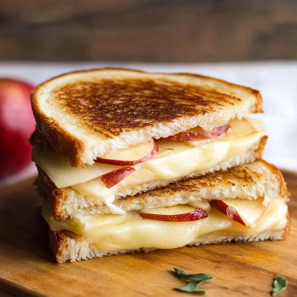Savory Apple and Cheddar Grilled Cheese