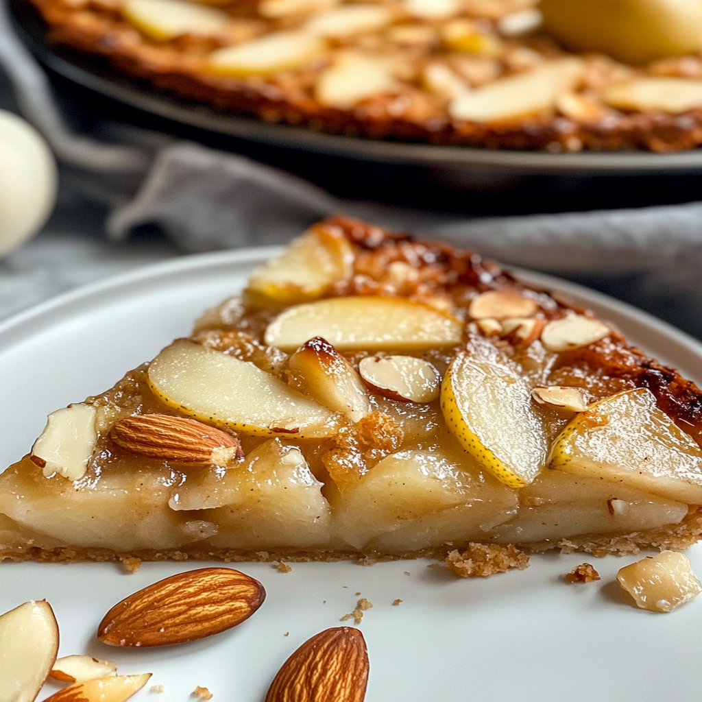 Pear and Almond Sheet Pan Bake