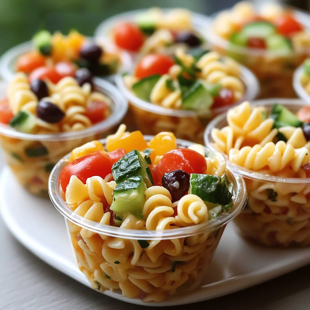 Mini Pasta Salad Cups: The Best Bite-Sized Delight - dailyrecipetips.com