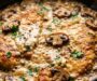 Creamy Garlic Parmesan Mushroom Chicken Skillet