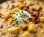 Creamy Loaded Baked Potato Soup (With Cheddar and Chives)